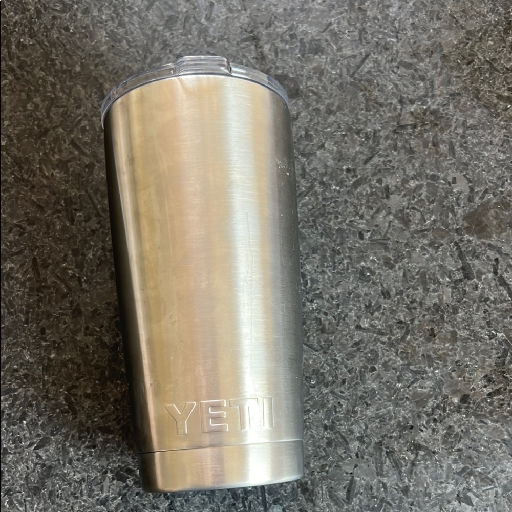 Yeti 16oz Silver Tumbler